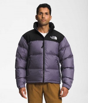 The North Face 1996 Retro Nuptse Μπουφαν Πουπουλενια ανδρικα μωβ μαυρα | GR QYIZNAR