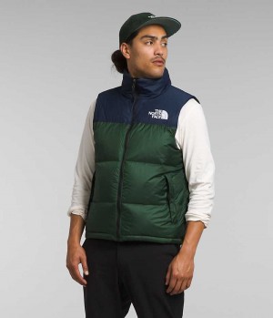 The North Face 1996 Retro Nuptse Γιλεκο ανδρικα πρασινο σκουρο μπλε | GR QGMILKN