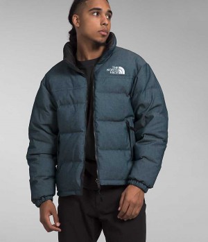 The North Face ’92 Reversible Nuptse Μπουφαν Πουπουλενια ανδρικα μπλε | GREECE UBIFRZQ