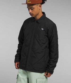 The North Face Afterburner Flannel Μπουφάν Με Μόνωση ανδρικα μαυρα | GREECE JUVSIXO