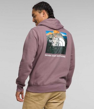 The North Face Box NSE Pullover Φουτερ με Κουκουλα ανδρικα φουξια | ATHENS AHFVYTB