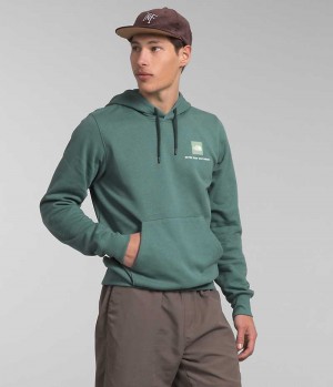 The North Face Box NSE Pullover Φουτερ με Κουκουλα ανδρικα πρασινο | GREECE QCNJAOV