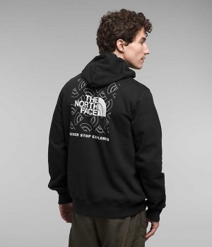 The North Face Box NSE Pullover Φουτερ με Κουκουλα ανδρικα μαυρα | GREECE TMRLQZJ