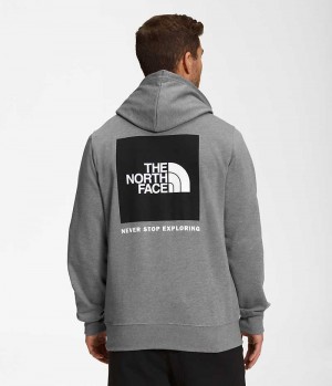 The North Face Box NSE Pullover Φουτερ με Κουκουλα ανδρικα γκρι | GREECE PAWZOXC