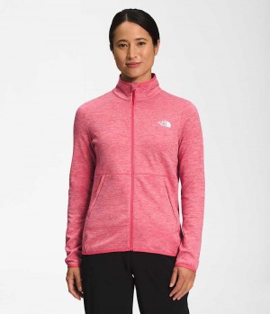 The North Face Canyonlands Full-Zip Μπουφάν Fleece γυναικεια ροζ | GREECE DQHCZBR