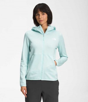 The North Face Canyonlands Hoodie Μπουφάν Fleece γυναικεια ανοιχτο μπλε | GR EIQOPNX