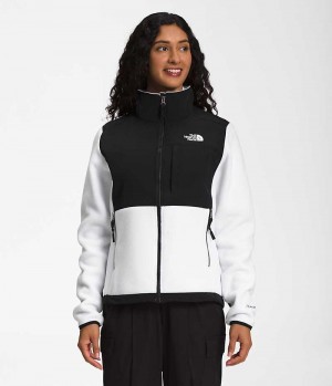 The North Face Denali Μπουφάν Fleece γυναικεια ασπρα μαυρα | GR QAOWSKE