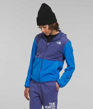 The North Face Glacier Full-Zip Κουκουλοφόρος Μπουφάν Fleece για αγορια μπλε | GREECE SOYXATL