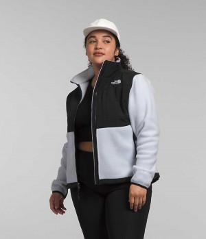 The North Face Plus Denali Μπουφάν Fleece γυναικεια μαυρα ασπρα | ATHENS GVNDIAO