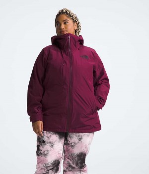 The North Face Plus ThermoBall™ Eco Snow Triclimate® Μπουφάν Με Μόνωση γυναικεια κοκκινα | GREECE PQANLYG