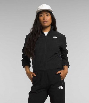 The North Face Tekware™ Grid Full-Zip Μπουφάν Fleece γυναικεια μαυρα | GR JABSHET