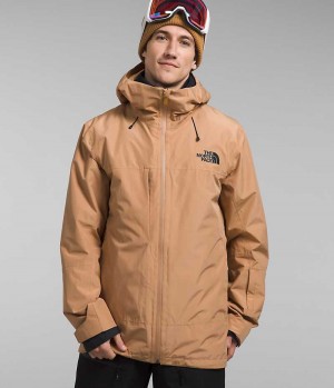 The North Face ThermoBall™ Eco Snow Triclimate® μπουφάν με κουκούλα ανδρικα Χακί | ATHENS IEYSPZD