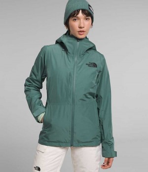 The North Face ThermoBall™ Eco Snow Triclimate® Μπουφάν Με Μόνωση γυναικεια πρασινο | GREECE RUTKYAO