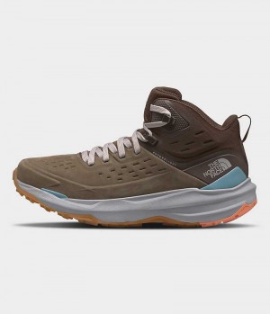 The North Face VECTIV Exploris 2 Mid FUTURELIGHT™ δερματινα Μποτακια Ορειβατικα γυναικεια καφε | ATHENS XUKWJRC