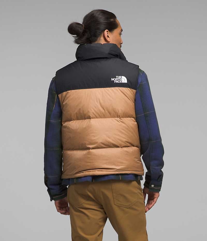 The North Face 1996 Retro Nuptse Γιλεκο ανδρικα Χακί μαυρα | ATHENS COSHQVU