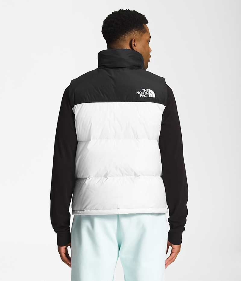 The North Face 1996 Retro Nuptse Γιλεκο ανδρικα ασπρα μαυρα | GR HURAMNY