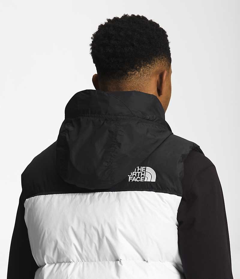 The North Face 1996 Retro Nuptse Γιλεκο ανδρικα ασπρα μαυρα | GR HURAMNY