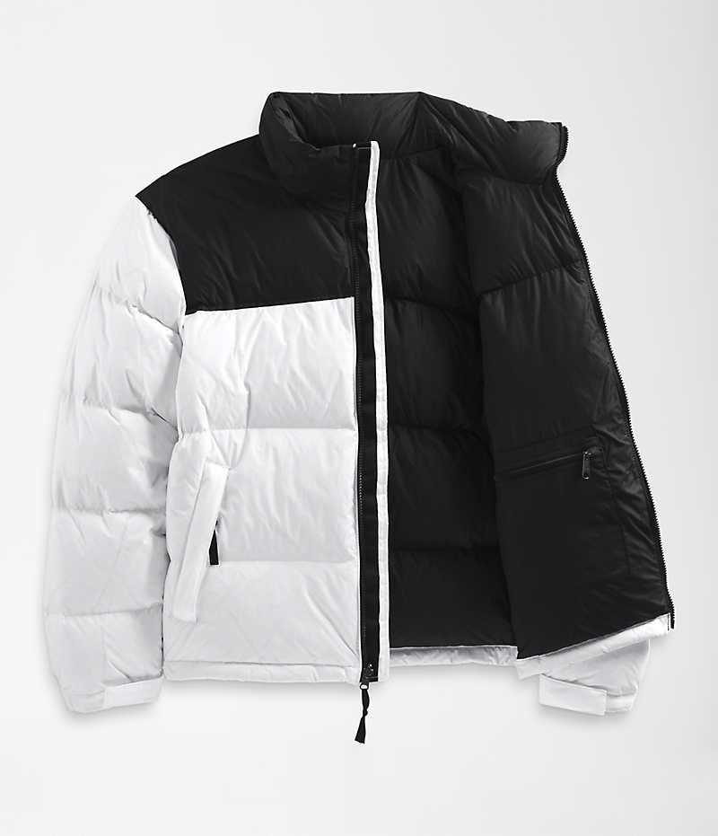 The North Face 1996 Retro Nuptse Μπουφαν Πουπουλενια ανδρικα ασπρα μαυρα | GR JWTNLUB