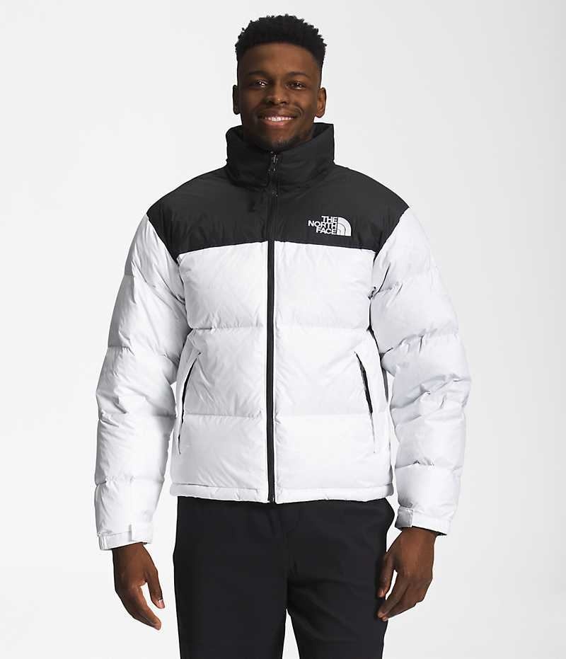 The North Face 1996 Retro Nuptse Μπουφαν Πουπουλενια ανδρικα ασπρα μαυρα | GR JWTNLUB