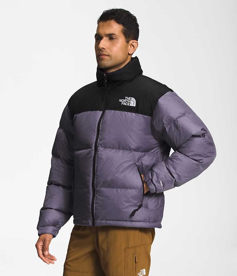 The North Face 1996 Retro Nuptse Μπουφαν Πουπουλενια ανδρικα μωβ μαυρα | GR QYIZNAR