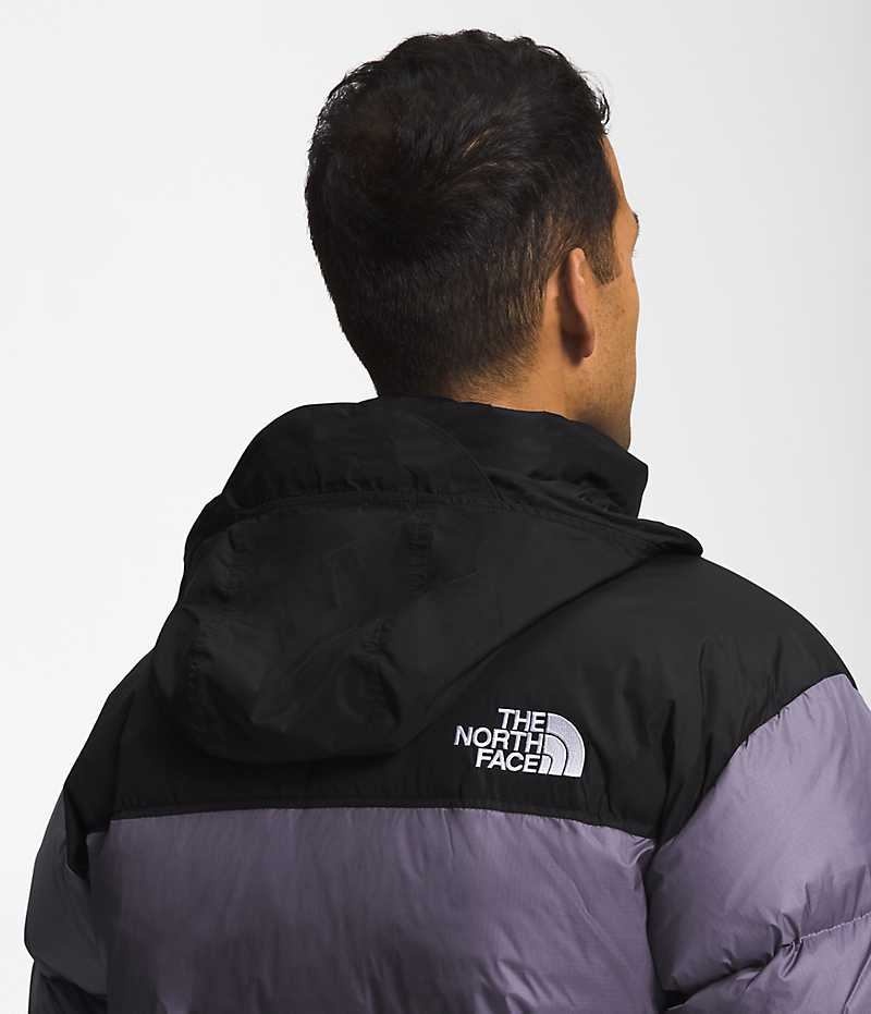 The North Face 1996 Retro Nuptse Μπουφαν Πουπουλενια ανδρικα μωβ μαυρα | GR QYIZNAR