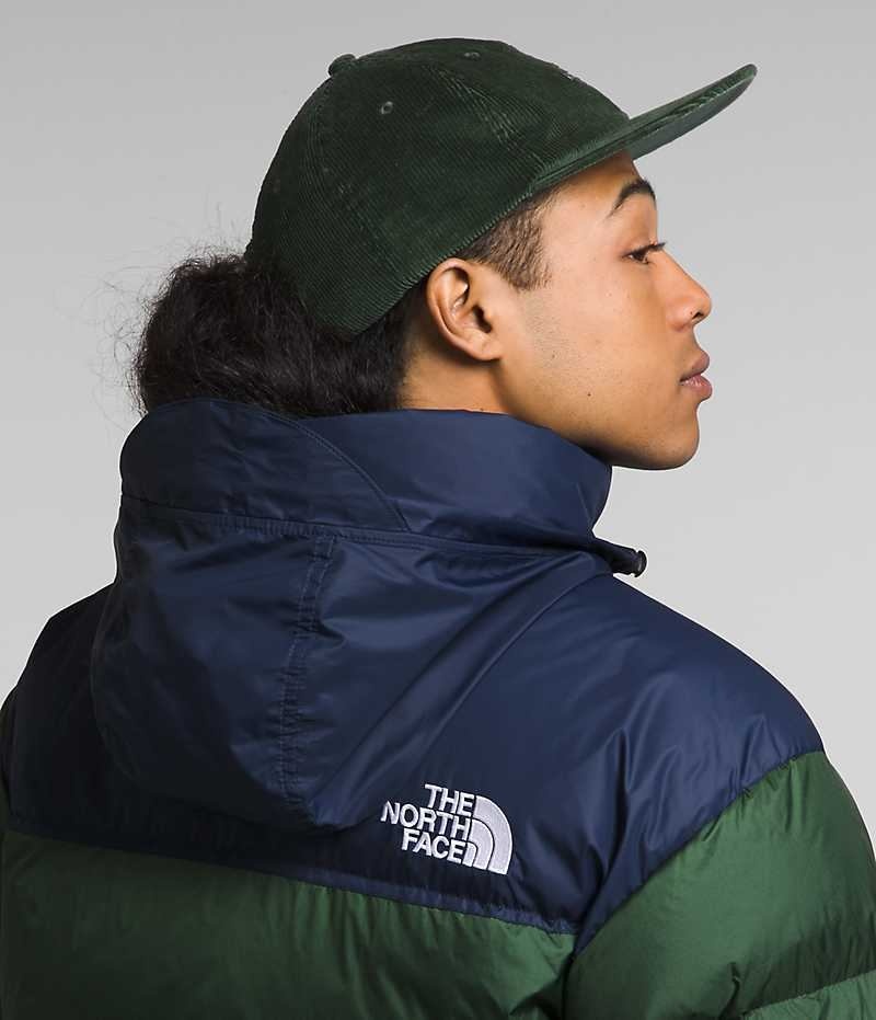 The North Face 1996 Retro Nuptse Μπουφαν Πουπουλενια ανδρικα πρασινο σκουρο μπλε | ATHENS CQPFVUM