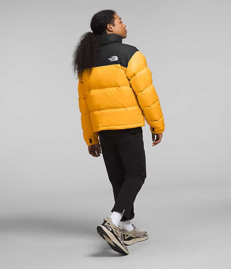 The North Face 1996 Retro Nuptse Μπουφαν Πουπουλενια ανδρικα χρυσο χρωμα μαυρα | GR MUDJZEW