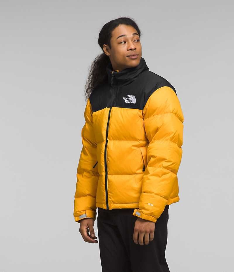 The North Face 1996 Retro Nuptse Μπουφαν Πουπουλενια ανδρικα χρυσο χρωμα μαυρα | GR MUDJZEW