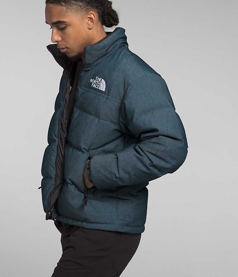 The North Face ’92 Reversible Nuptse Μπουφαν Πουπουλενια ανδρικα μπλε | GREECE UBIFRZQ