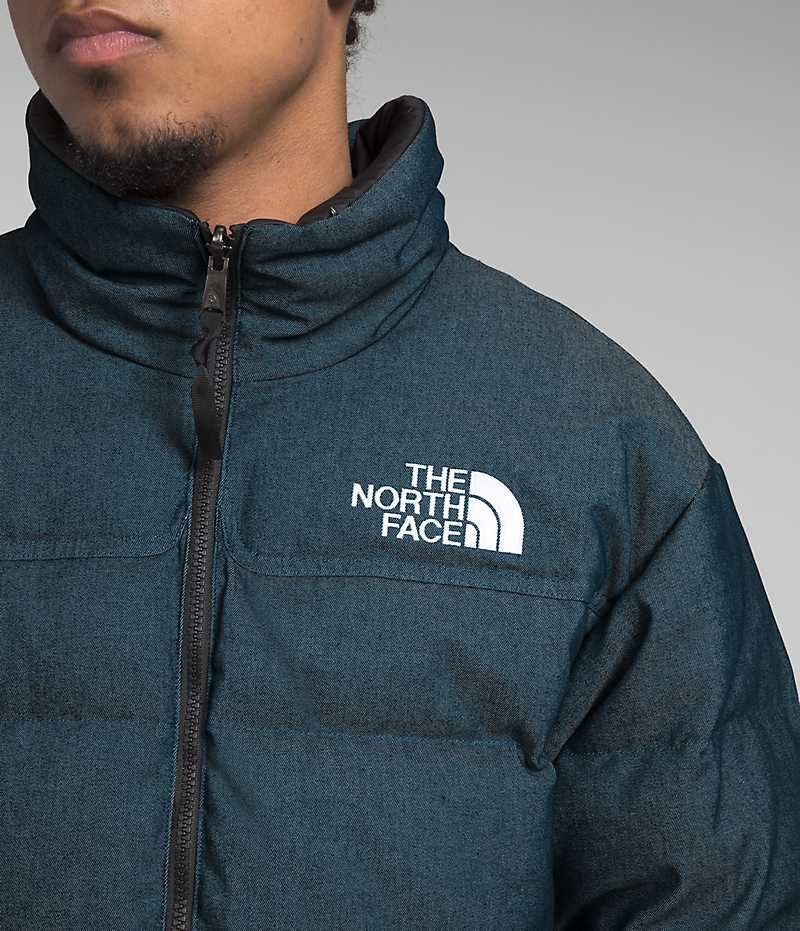 The North Face ’92 Reversible Nuptse Μπουφαν Πουπουλενια ανδρικα μπλε | GREECE UBIFRZQ