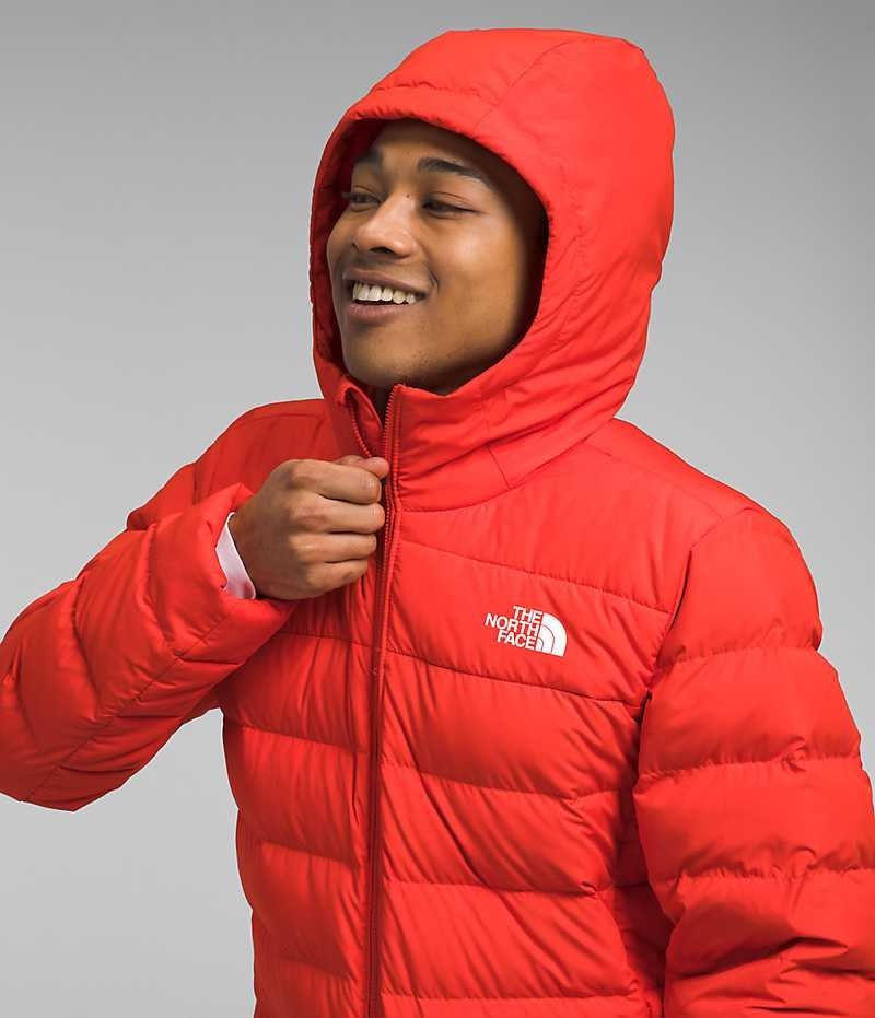 The North Face Aconcagua 3 Hoodie Μπουφαν Πουπουλενια ανδρικα κοκκινα | ATHENS JCNSVRT