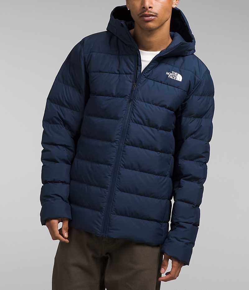 The North Face Aconcagua 3 Hoodie Μπουφαν Πουπουλενια ανδρικα σκουρο μπλε | GR VOPMJAQ