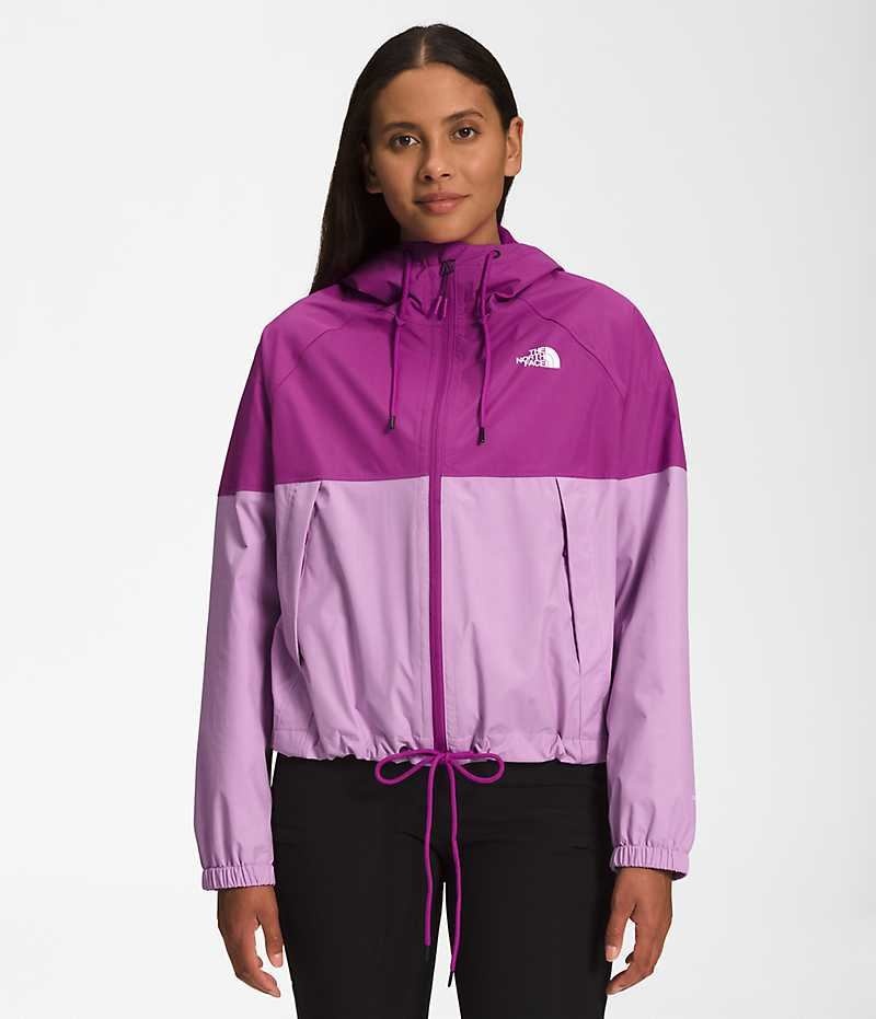 The North Face Antora Hoodie Αδιαβροχο Μπουφαν γυναικεια μωβ | ATHENS GDKOINY