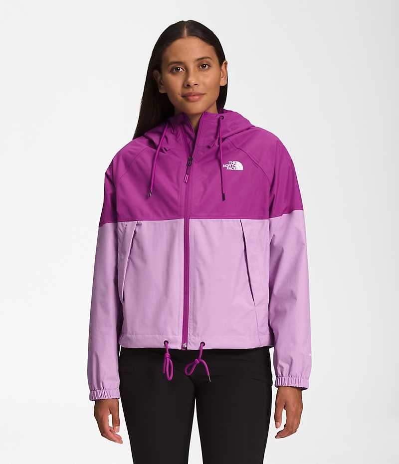 The North Face Antora Hoodie Αδιαβροχο Μπουφαν γυναικεια μωβ | ATHENS GDKOINY