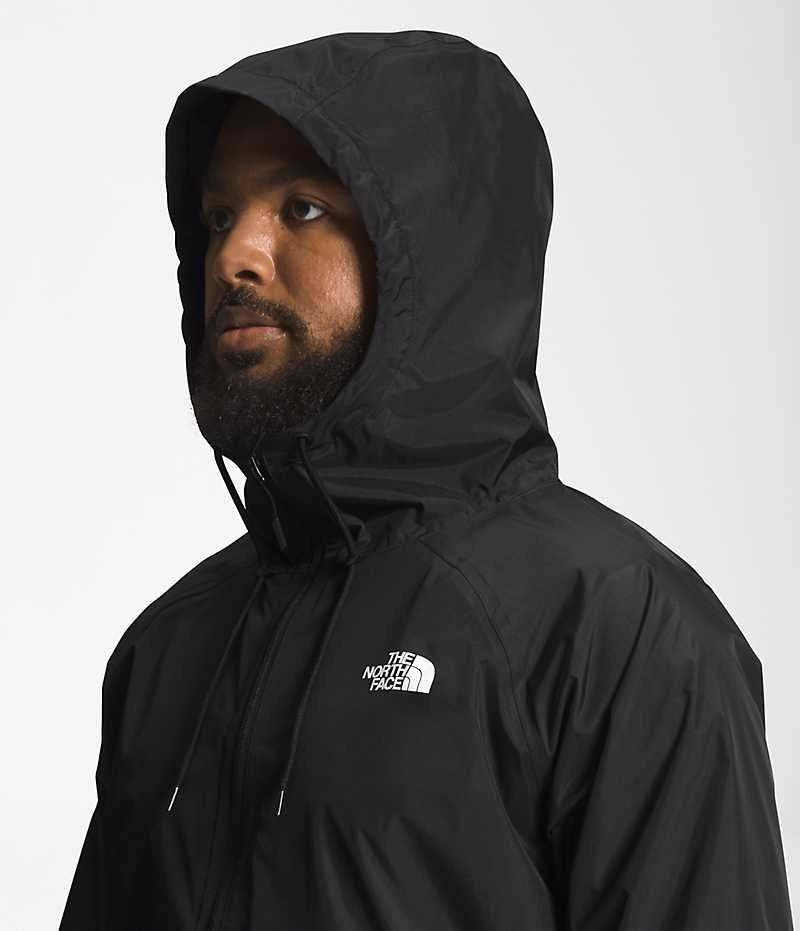 The North Face Antora Hoodie Αδιαβροχο Μπουφαν ανδρικα μαυρα πορτοκαλι | ATHENS MVRWNAF