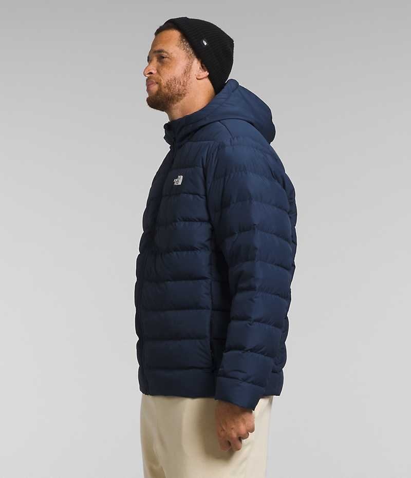 The North Face Big Aconcagua 3 Hoodie Μπουφαν Πουπουλενια ανδρικα σκουρο μπλε | GR XHWNUCB