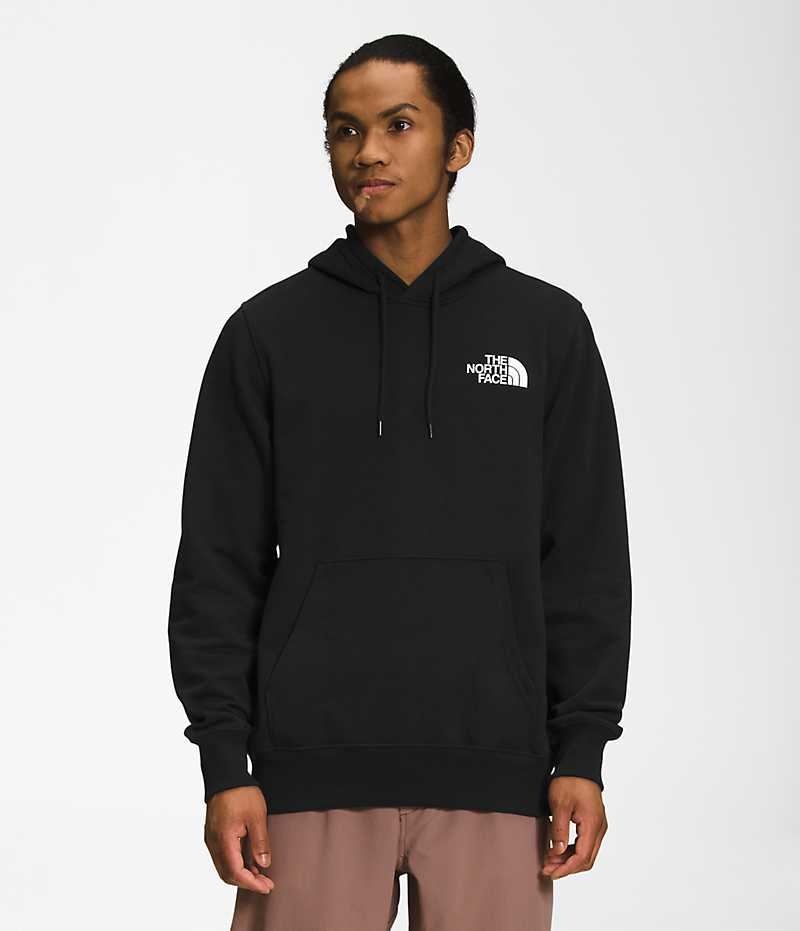 The North Face Box NSE Pullover Φουτερ με Κουκουλα ανδρικα μαυρα | ATHENS VZDBCPS