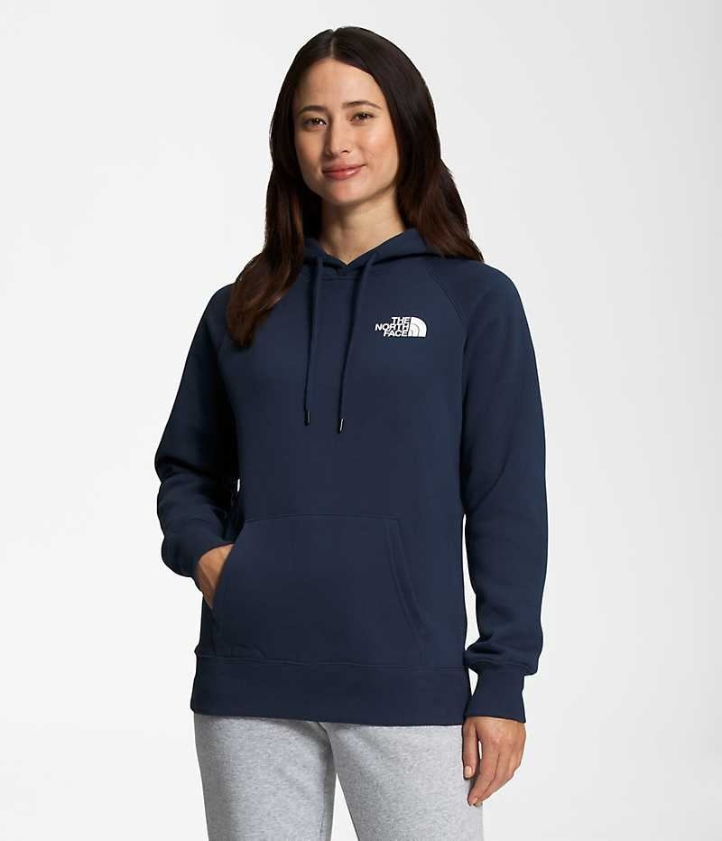 The North Face Box NSE Pullover Φουτερ με Κουκουλα γυναικεια σκουρο μπλε | ATHENS PUMDAGO