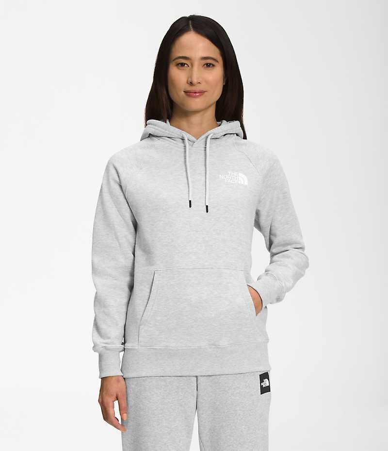 The North Face Box NSE Pullover Φουτερ με Κουκουλα γυναικεια ανοιχτο γκρι | GREECE CTQSVRF