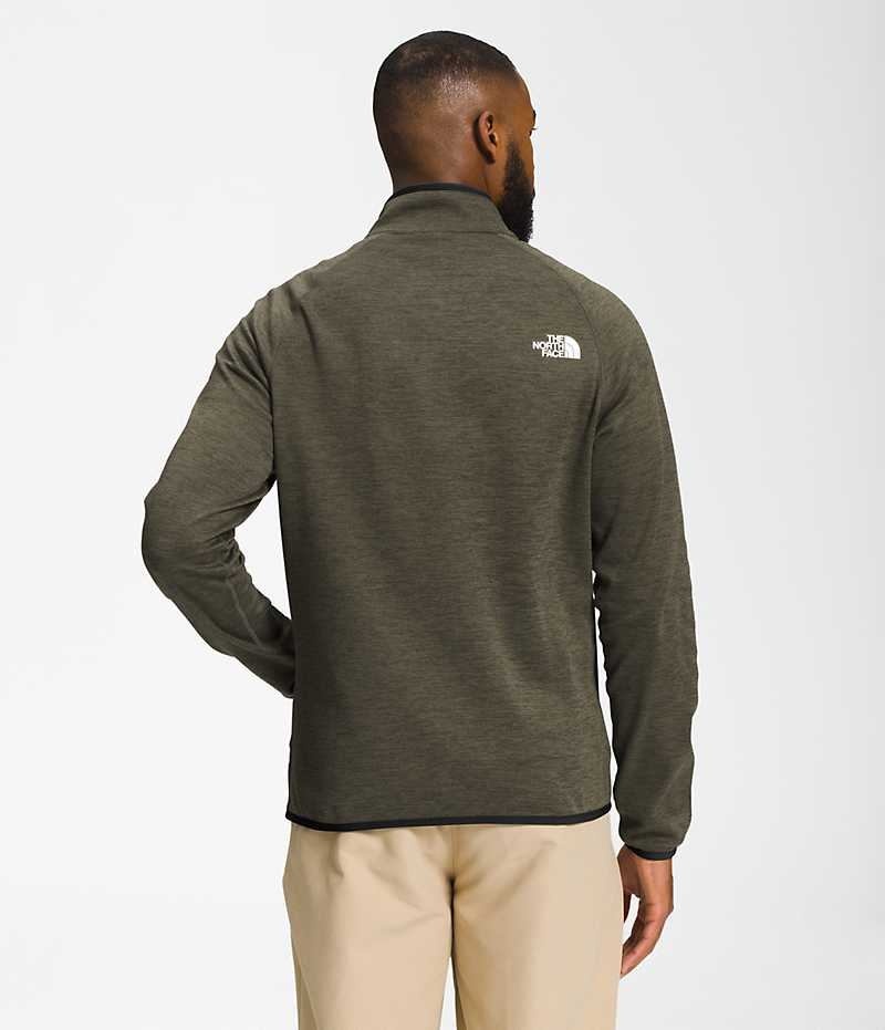 The North Face Canyonlands Full-Zip Μπουφάν Fleece ανδρικα Ελιά | ATHENS VPADICS