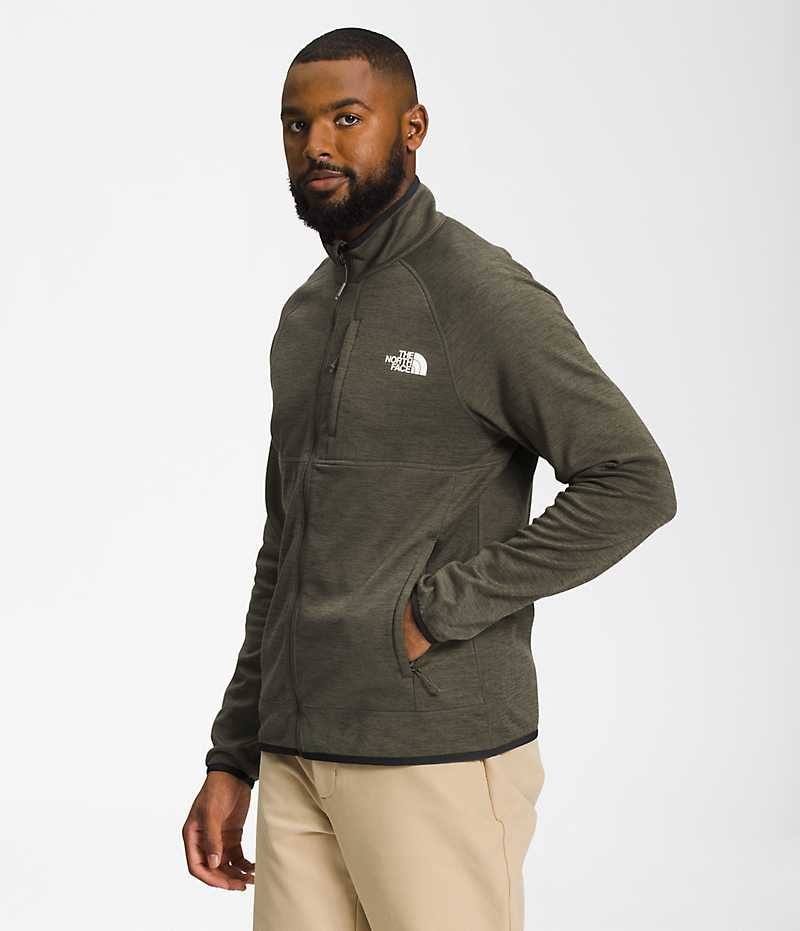 The North Face Canyonlands Full-Zip Μπουφάν Fleece ανδρικα Ελιά | ATHENS VPADICS