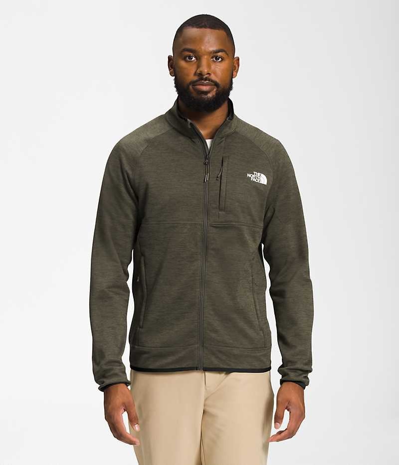 The North Face Canyonlands Full-Zip Μπουφάν Fleece ανδρικα Ελιά | ATHENS VPADICS