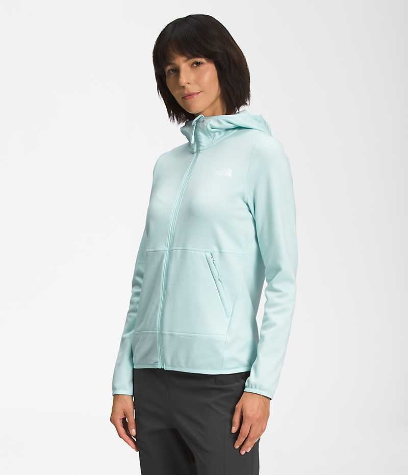 The North Face Canyonlands Hoodie Μπουφάν Fleece γυναικεια ανοιχτο μπλε | GR EIQOPNX