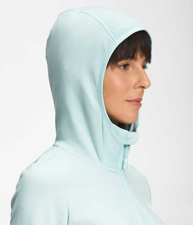 The North Face Canyonlands Hoodie Μπουφάν Fleece γυναικεια ανοιχτο μπλε | GR EIQOPNX