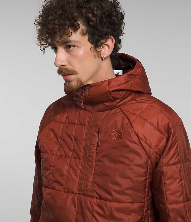 The North Face Circaloft ¼-Zip Pullover Μπουφαν Πουπουλενια ανδρικα καφε | GR NRMKFYA