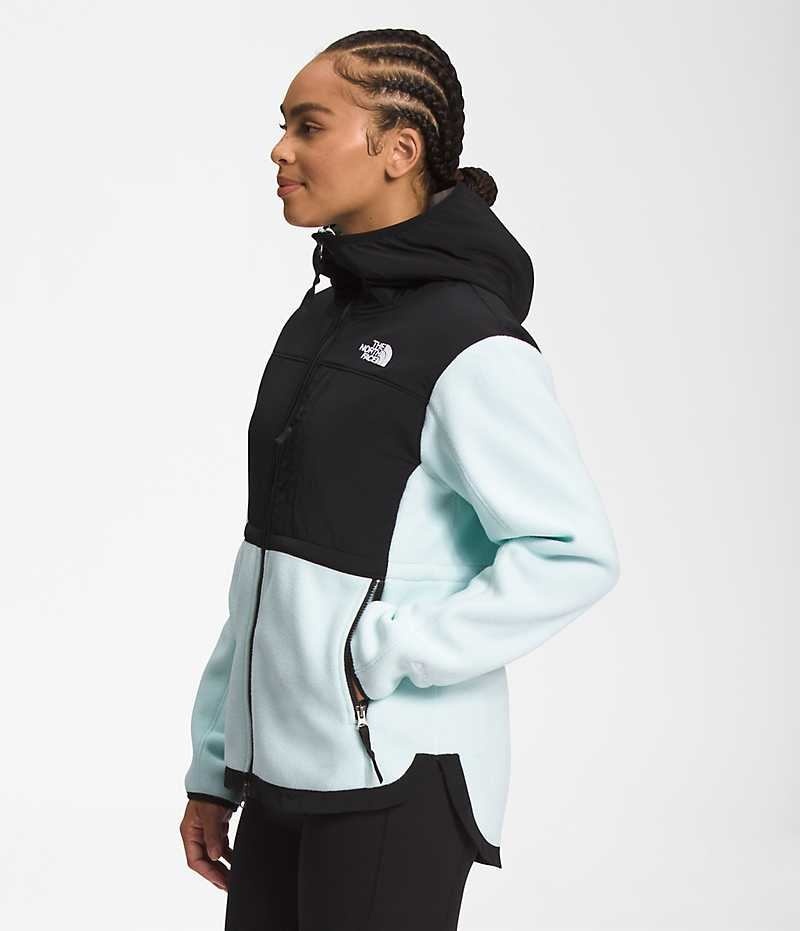 The North Face Denali Hoodie Μπουφάν Fleece γυναικεια μαυρα τυρκουάζ | GR KZHRDYG