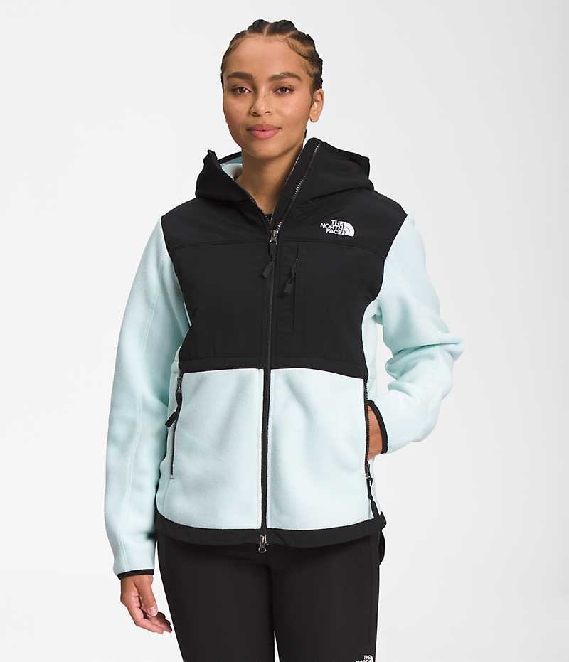 The North Face Denali Hoodie Μπουφάν Fleece γυναικεια μαυρα τυρκουάζ | GR KZHRDYG