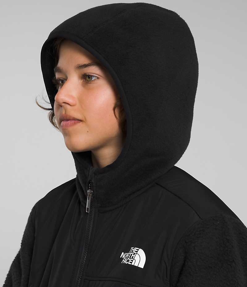 The North Face Forrest Full-Zip Κουκουλοφόρος Μπουφάν Fleece για αγορια μαυρα | GREECE UBLVIYK