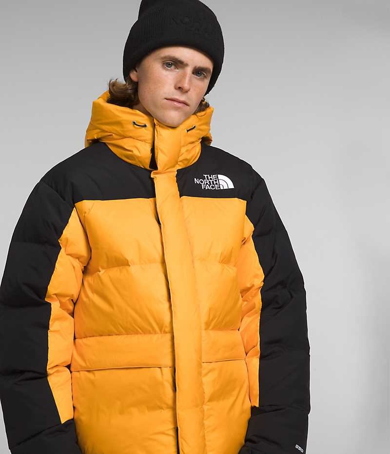 The North Face HMLYN Down Παρκα ανδρικα χρυσο χρωμα μαυρα | ATHENS AJQUVKH