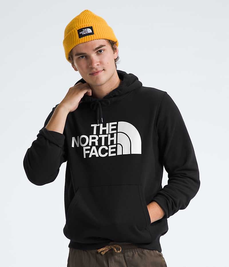 The North Face Half Dome Pullover Φουτερ με Κουκουλα ανδρικα μαυρα | GREECE UNSLGRI